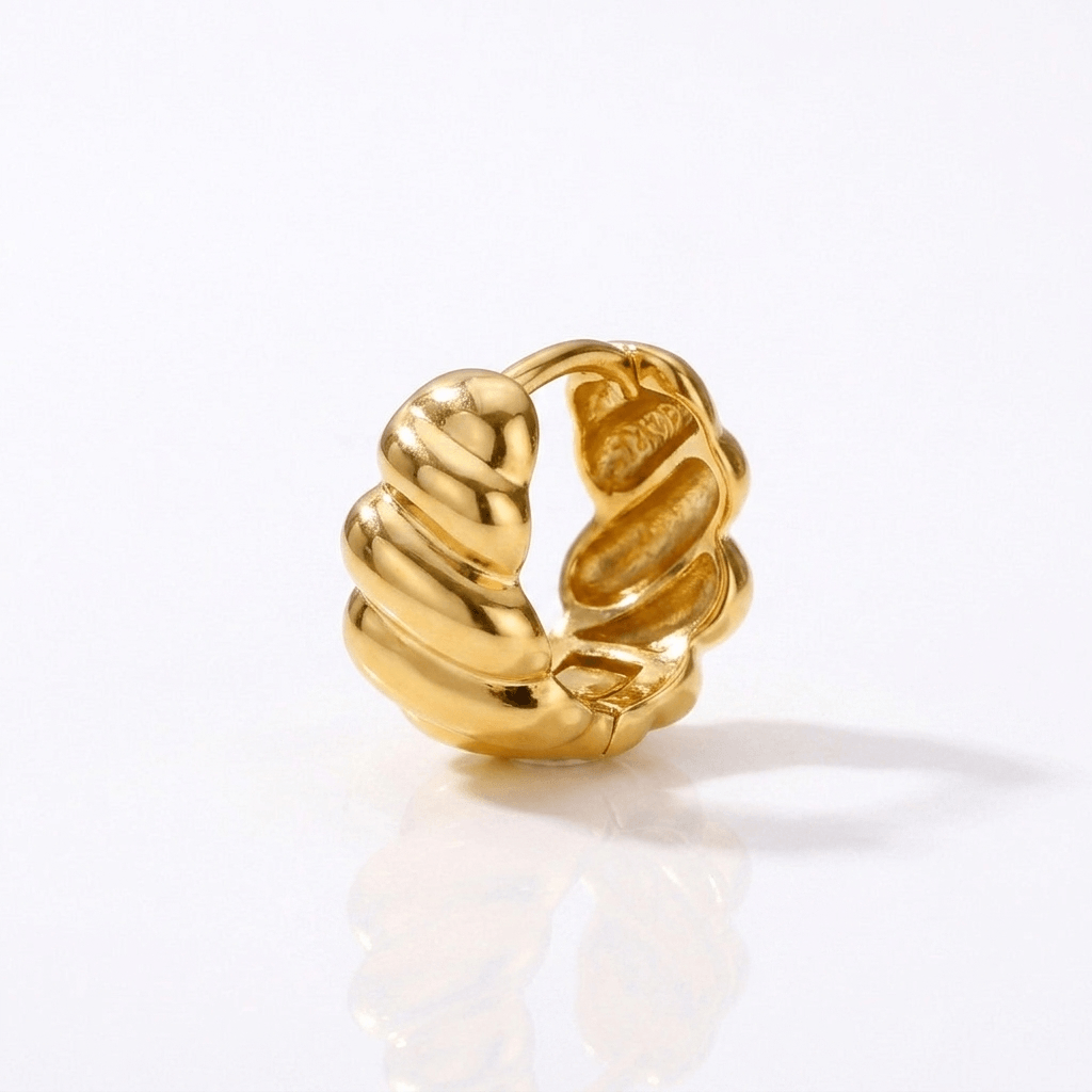 Brinco Nautilus Banhado em Ouro 18k