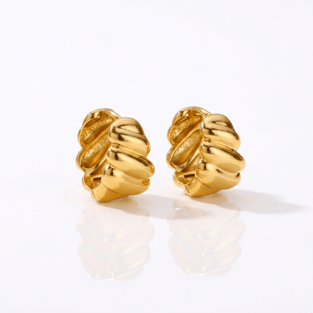 Brinco Nautilus Banhado em Ouro 18k