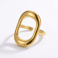Anel Musa Banhado em Ouro 18k