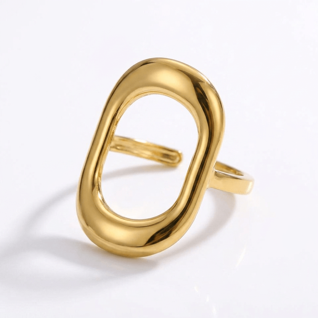 Anel Musa Banhado em Ouro 18k