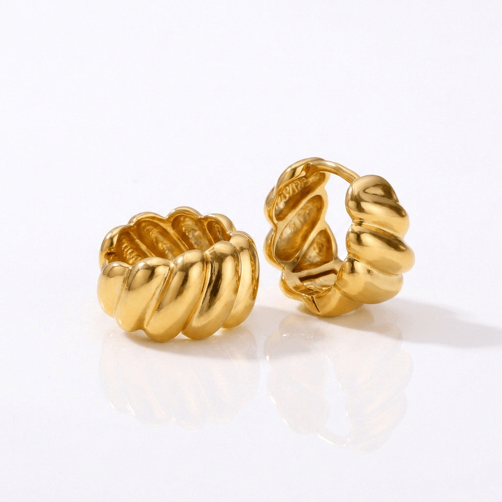 Brinco Nautilus Banhado em Ouro 18k